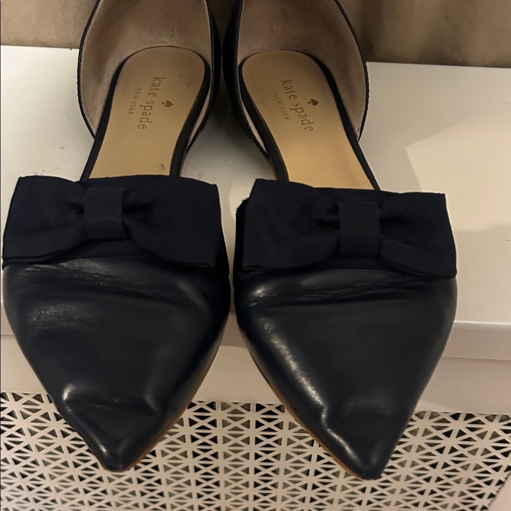 Kate Spade Navy Bow Flats